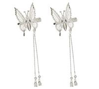 Nymph Headwear Pearls Hair Clip Fairy Butterfly-Nymph Headwear Vintage Photography Party Bride Wedding HeadPieces Hairpin With Decorations