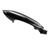 Nymzooi Side Door Handle Car Exterior Door Handle for BMW 5 7 Series F02 F10 F06 F07 Black White Brown Comt Access Keyless(Front Left Black)