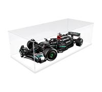 Nynelly Acrylic Display Case for Lego Mercedes F1 for Lego McLaren F1 for Lego Ferrari F1 for Lego F1 for Lego Car Display Case for Model Car Assemble Dustproof Thickened Clear Display Box(White)