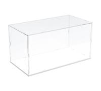 Nynelly Acrylic Display Case for Lego Williams F1 Car 10353 for Lego Porsche 42176 42170 10330 10304 10295 for Lego Car Display Case for Model Car Assemble Dustproof Thickened Clear Display Box(White)