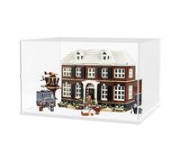Nynelly Large Acrylic Display Case for Lego Home Alone House 21330 21338 75574 for Lego Display Case for Models Figures Assemble Dustproof Thickened Clear Display Box Display Cabinet(White)