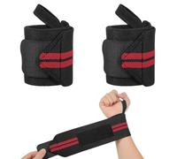 Nynkyon 2 PCS Wrist Wraps, Premium Lifting Straps, Long Gym Straps, Wrist Wraps for Weightlifting, Anti-Slip Non-padded Training Wrist Support Straps