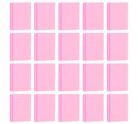 Nynkyon 50Pcs Mini Nail Buffer Blocks, 100/180 Grit Double-Sided Sponge Nail File, Reusable Nail Buffing Block for Natural Gel Acrylic Nails, Professional Manicure Tools for Home & Salon Use (Pink)
