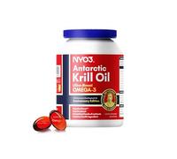 NYO3 Krill Oil Omega 3 Supplement 1000mg 60 Softgels EPA & DHA, Pure Antarctic Krill Oil with Astaxanthin and 56% Phospholipids Third Party Tested