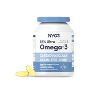 NYO3 Omega 3 Fish Oil 2000mg with 800mg EPA & 600mg DHA, 85% High-Potency Omega 3,Essential Fatty Acids Support Heart, Brain & Joint Health,No Fishy Aftertaste,Non-GMO,60 Capsule