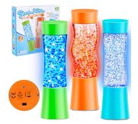 NYOBABE Sensory Toys for Autism,3 Pack Light-Up Sensory Tubes with Switch,Sensory Lights Fidget Toy for Stress&Anxiety Relief,Autism Sensory Equipment Special Needs Developmental Toys for Kids&Adults
