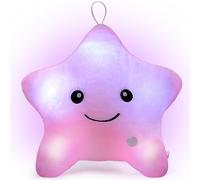 NYOBABE Sensory Toys for Autism,Light Up Star Teddy Sensory Lights,Kids Sleep Aid Adhd Autism Special Needs Developmental Toys,Birthday Xmas Gifts for Toddler Boys Girls Age 3 4 5 6 7 8 9 Pink