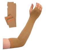 NYOrtho Geri-Sleeves Arm Skin Protectors - Pair of and Washable Protects Sensitive Thin Skin from Tears & Abrasions, Arm - Tan, L (1 Pair)