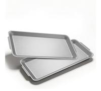 NYOSLB 2PCS 201 Stainless Steel Tray, Metal Silver Serving Tray 32x16.5cm Silver Platter Rectangular Plate for Serving Food Party Organize Supplies
