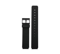 NYPTS Compatible With MQ-24 Mq24 MW-240 MQ41 MW-59 MQ-27 76 TPU Rubber Watch Band Strap Black Waterproof Watchband Belt Bracelet Watch Accessories Suitable For Daily Wear