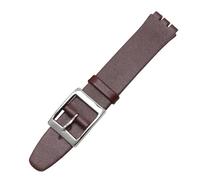 NYPTS Watch Strap Compatible With GB274/GN239/GB294/GB287 Men's And Women's Genuine Leather Watchband 17mm Suitable For Daily Wear(Brown-silver)