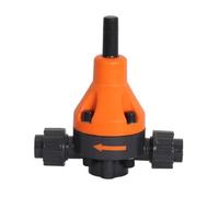 NYRXRYTCA Pipe ID 63mm UPVC 2" DN50 Safety Valve Back Pressure Manual Wheel PTFE Seat Union Type