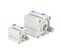 NYRXRYTCA SDA50*5x10-15-20-25-30-35-40-50-SB Small Square Thin Pneumatic Air Compact Cylinder Outer Teeth 1Pcs(SDA50x15-B)