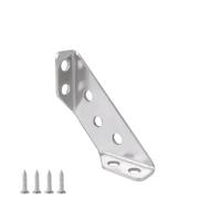 NYRXRYTCA Stainless Steel Furniture Angle Shelf Connector Cabinet Support Fixing Frame Corner Brace with Screw 1-10Pcs(1 Set)