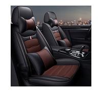 NYSAASDST 5 Seat Car Covers For Hyundai I30 Ix25 Ix35 Ix45 For Genesis For Kona For Ioniq H For Rio For Tucson Full Coverage Leatherette Cover Seat Protector(Black Coffee,Luxury)