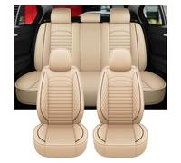 NYSAASDST Car Accessories Car Seat Cushion Cover Full Set Accessories Interior For Skoda For Superb Waterproof(5 PCS Beige)