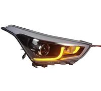 NYSAASDST Car Lights LED Auto Headlight Assembly Lens Dynamic Signal Lamp Tool Accessories For Hyundai For Ix25 2014-2018 Transparent Lampshade(LED Light Source)