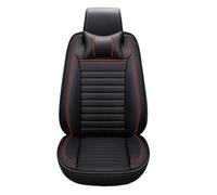 NYSAASDST Car Seat Cover Sets Car Seat Cover Leather For Kia For Rio For Sorento For Cerato For Soul For Optima For Opirus For Borrego VQ Car Seat Protectors(Black red pillow 1)