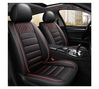 NYSAASDST Car Seat Cover Sets Leather Car Seat Cover For Chevy For Cruze For Lanos For Cobalt For Captiva For Niva Seat Covers Auto Accessories(Black Red 4pcs)