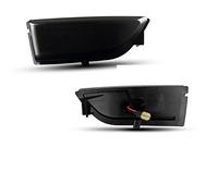 NYSAASDST Dynamic Turn Signal Light 2pcs Blinker LED Side Mirror Turn Signal Lights For For Ranger T6 For Raptor For Wildtrak For Everest U375 UA Car Indicator Dynamic Amber(Smoke LENS)