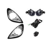 NYSAASDST Fog Lamp Light Front Bumper Fog Lamp Kit For Nissan For MARCH For MICRA 2013 2014 2015 2016 Foglight Set Switch + Wiring