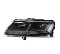 NYSAASDST For For A6 A6L LED 2004-2011 Head Lamp Headlight Headlights DRL Dynamic Turn Signal High Beam Transparent Lampshade(Black)