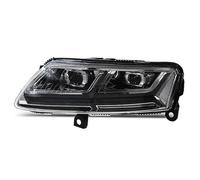 NYSAASDST For For A6 A6L LED 2004-2011 Head Lamp Headlight Headlights DRL Dynamic Turn Signal High Beam Transparent Lampshade(Silver)