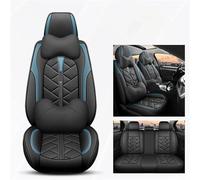 NYSAASDST Non-Slip Car Seat Cushion For Freed Universal Waterproof Full Set Leather Car Seat Covers Interior Accessories(Blue+cushion)