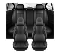 NYSAASDST Non-Slip Car Seat Cushion For Fusion Waterproof Universal Full Set Car Seat Covers Products Accessories(Black+cushion)