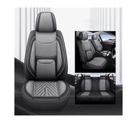 NYSAASDST Non-Slip Car Seat Cushion For VW For Atlas Universal Full Set PU Leather Car Seat Covers Car Interior Accessories(Gray)