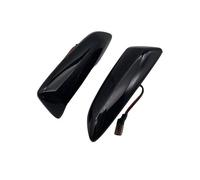 NYSAASDST Rearview Mirror Turn Signal Light Sequential Blinker Lamp LED Dynamic Side Marker Turn Signal Light For Opel For Astra J 2009-2015 For Opel For Astra K 2015-2019(Smoked Black)