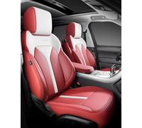 NYSAASDST Seat Protector PU Fashion Breathable Car Seat Covers For Jaguar XE F-PACE I-PCAE XF Anti-Slip Auto Accessories(5PCS-Red White)