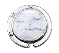 NYSBH 1Pc Round Folding Table Edge Hook Vintage Foldable Purse Bag Hanger Handbag Hook Holder Portable Table Organizer Office