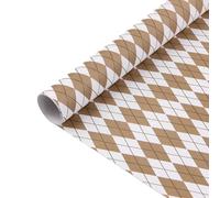NYSDM 10 Sheets Handmade DIY Gift Wrapping Paper 50x70cm Brown Kraft Merry Christmas Birthday Party Present Packaging Paper