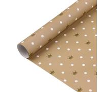 NYSDM 10 Sheets Handmade DIY Gift Wrapping Paper 50x70cm Brown Kraft Merry Christmas Birthday Party Present Packaging Paper