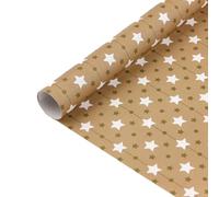 NYSDM 10 Sheets Handmade DIY Gift Wrapping Paper 50x70cm Brown Kraft Merry Christmas Birthday Party Present Packaging Paper
