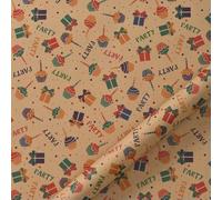 NYSDM 10pcs Kraft Wrapping Papers Kawaii Design Pattern Paper Folded Flat Friend Birthday Party Craft Children Gift Packing