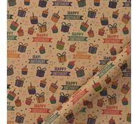 NYSDM 10pcs Kraft Wrapping Papers Kawaii Design Pattern Paper Folded Flat Friend Birthday Party Craft Children Gift Packing