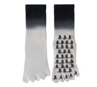 NYSDM 2 pairs of Five Finger Split Toe Yoga Socks Women Professional Pilates Cotton Anti Slip Mid Tube Dance Fitness Sports