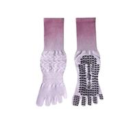 NYSDM 2 pairs of Five Finger Split Toe Yoga Socks Women Professional Pilates Cotton Anti Slip Mid Tube Dance Fitness Sports