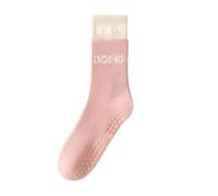 NYSDM 2 Pairs of Yoga Socks Female Medium Length Pure Cotton Anti Slip Silicone Indoor Pilates Women's Sports Sock