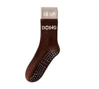 NYSDM 2 Pairs of Yoga Socks Female Medium Length Pure Cotton Anti Slip Silicone Indoor Pilates Women's Sports Sock