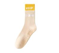 NYSDM 2 Pairs of Yoga Socks Female Medium Length Pure Cotton Anti Slip Silicone Indoor Pilates Women's Sports Sock