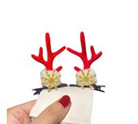 NYSDM 2Pcs/lot Christmas Hair Clips For Women Girls Antler Deer Ear Hairpin Hairgrips Kids Barrettes Hair Accessories Jewelry