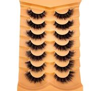 NYSDM 7pairs Fake Eyelashes Thick Long False Eyelashes Dramatic Lashes 3D Faux Mink Eyelashes Full Strip Lashes Makeup