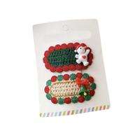 NYSDM Childrens Christmas Hair Clip Xmas Tree Snowman Cartoon Hairpin Festive Hairpins Accessories for Girls Kid Hair Clips