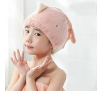 NYSDM Cute Shark Quick Drying Hair Towel Bath Hats for Women Dry Cap Soft for Lady Turban Kid Adult Shark Dry Cap