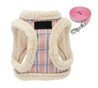 NYSDM Dog Cat Harness Vest No Pull Padded Pet Chihuahua Puppy Harness Leash Set Adjustable For Small Medium Dogs French Bulldog