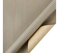 NYSDM Fold 50 * 70cm Lattice Classic Kraft Wrapping Paper Men's 'blue Business Gift Packing Florist Wrapping Craft Paper