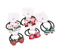 NYSDM Girls Hair Ties Elastic Rubber Band Sweet Kids Christmas Hair Band Cartoon Santa Claus Scrunchies Baby Hair Accessories